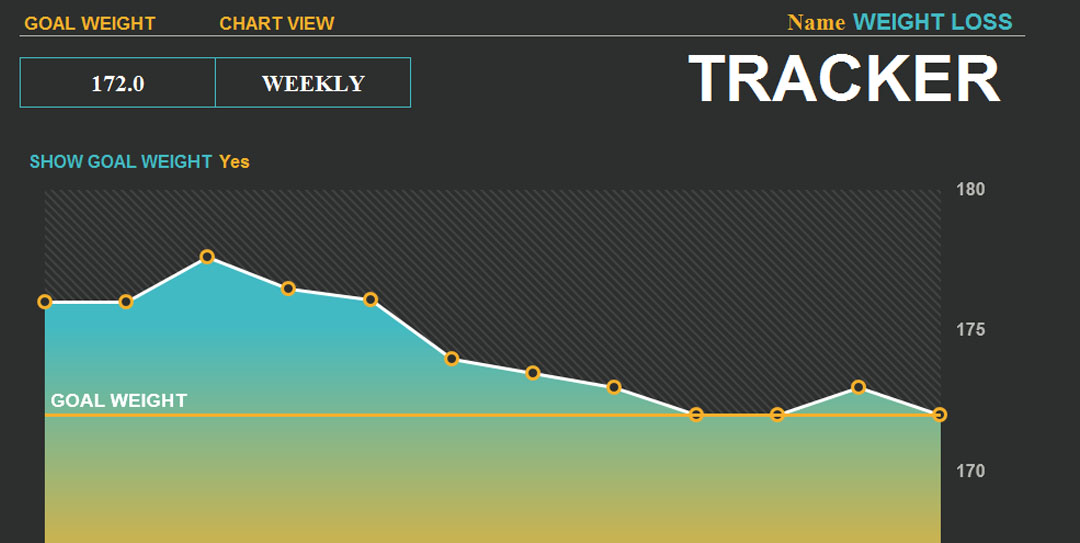 Weight Loss Progress Chart Excel