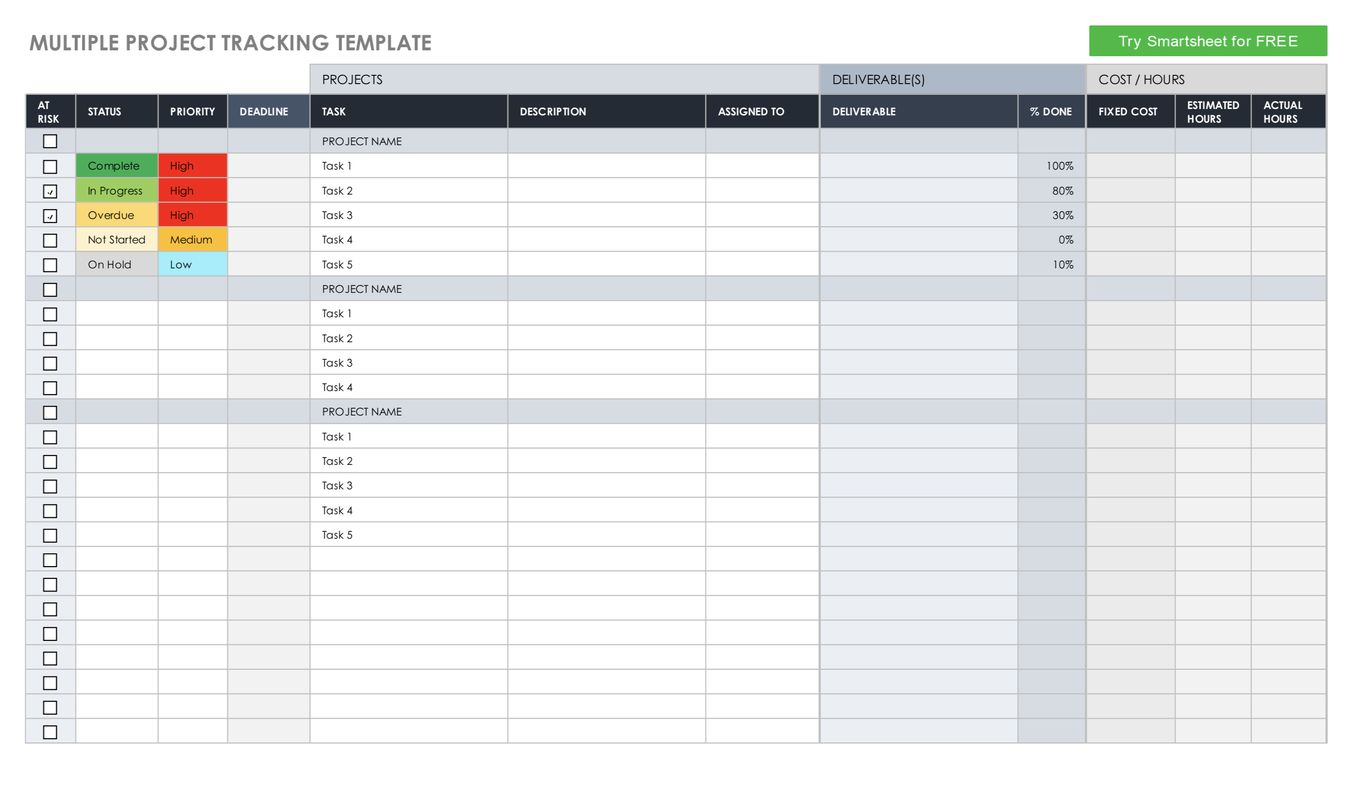 Tracking test