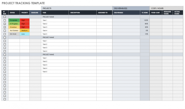 Project-Status-Tracking-Template | ExcelTemplate