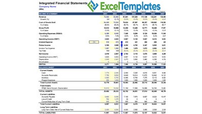 Small Business Financial Statement Template Excel