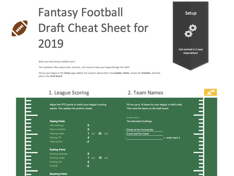 Fantasy Football League Rules Template