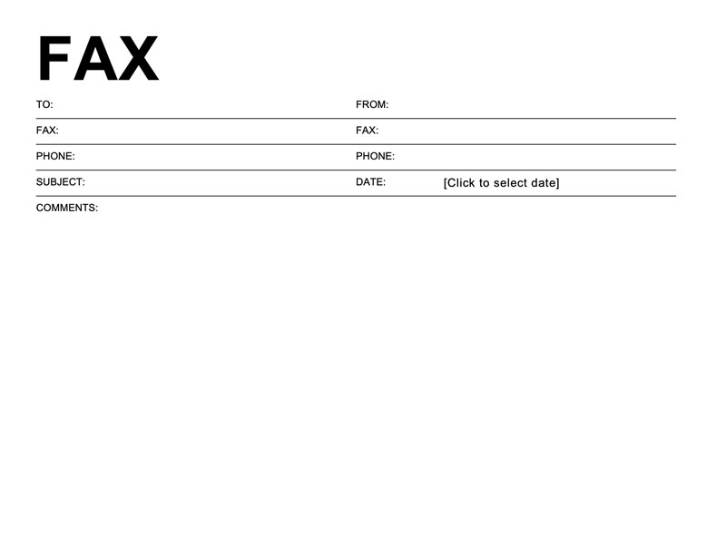 fax cover sheet template excel templates