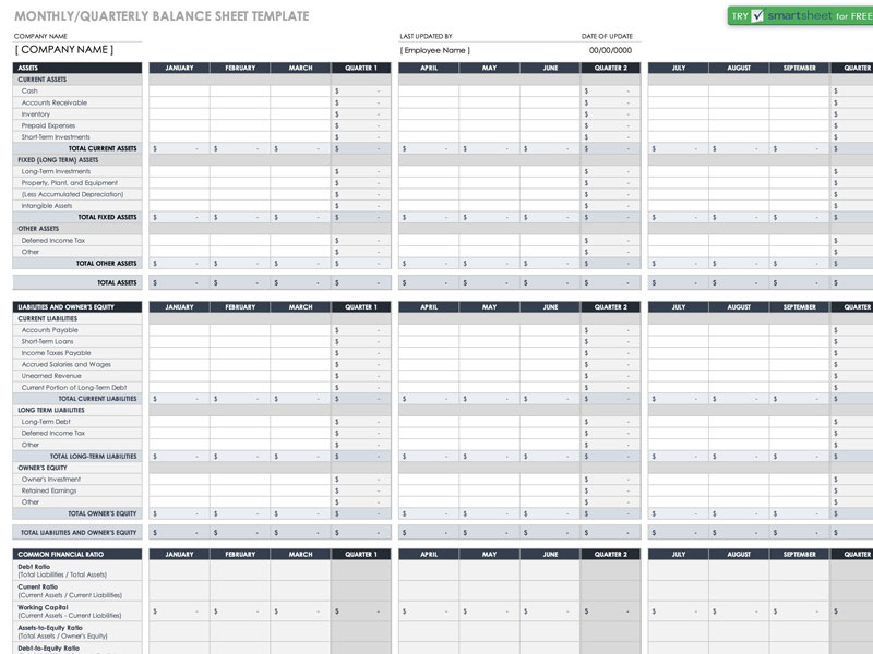 Monthly Balance Sheet Template from www.exceltemplates.com