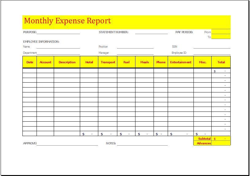 monthly-expense-report-template-excel-templates